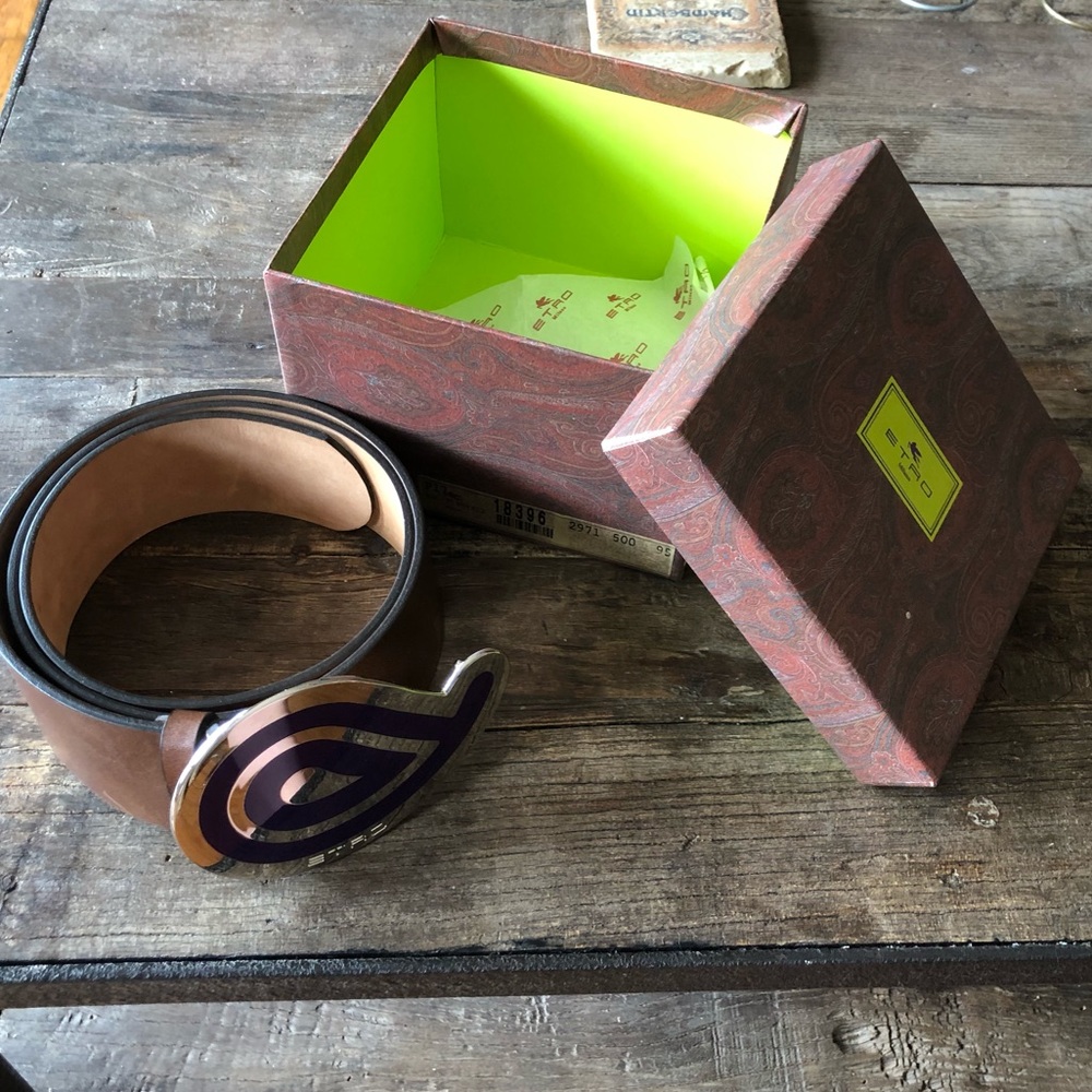 New in Box Iconic Etro Womens Belt Sz: 95